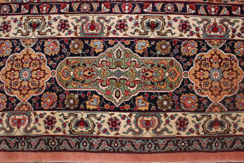 Tabriz Purple Hand Knotted 130 X 200  Area Rug 400-17294 Image 8