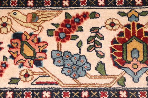 Tabriz Red Hand Knotted 119 X 147  Area Rug 400-17298 Image 21