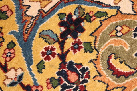 Tabriz Red Hand Knotted 119 X 147  Area Rug 400-17298 Image 30
