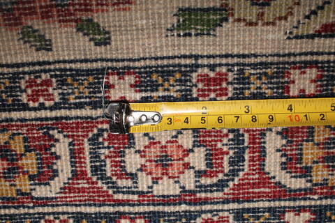 Tabriz Red Hand Knotted 119 X 147  Area Rug 400-17298 Image 4