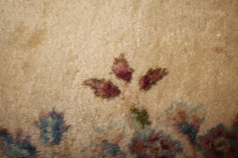 Kerman Beige Hand Knotted 126 X 182  Area Rug 400-17299 Image 10