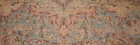 Kerman Beige Hand Knotted 126 X 182  Area Rug 400-17299 Image 11