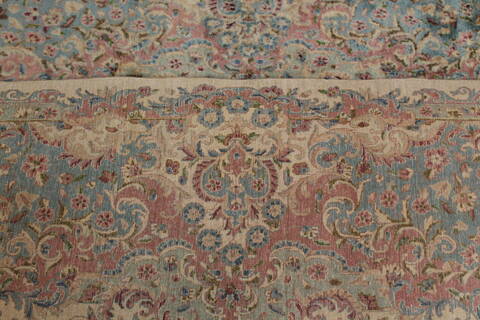 Kerman Beige Hand Knotted 126 X 182  Area Rug 400-17299 Image 1