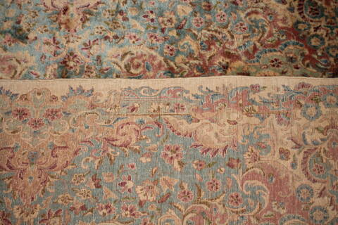 Kerman Beige Hand Knotted 126 X 182  Area Rug 400-17299 Image 2