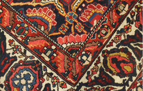Bakhtiar Red Hand Knotted 129 X 190  Area Rug 400-17303 Image 1