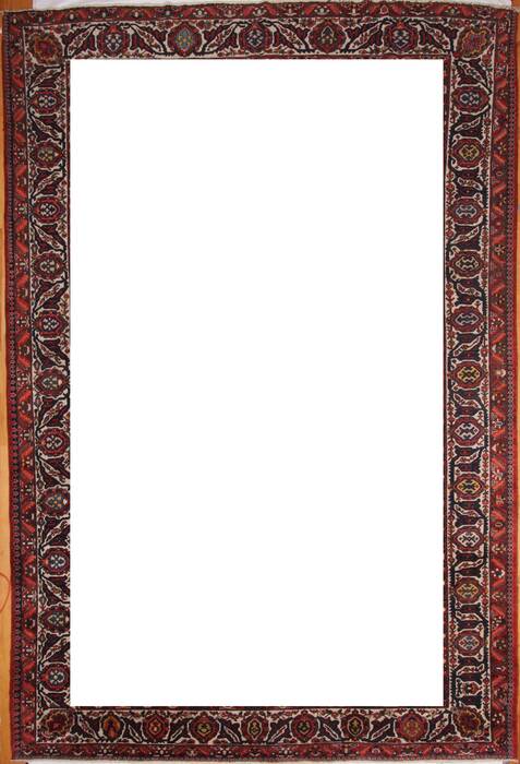 Bakhtiar Red Hand Knotted 129 X 190  Area Rug 400-17303 Image 5