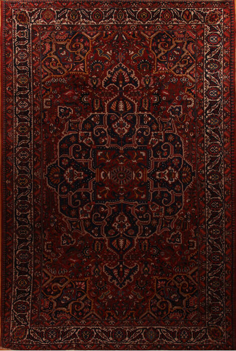 Bakhtiar Red Hand Knotted 129 X 190  Area Rug 400-17303 Image 0