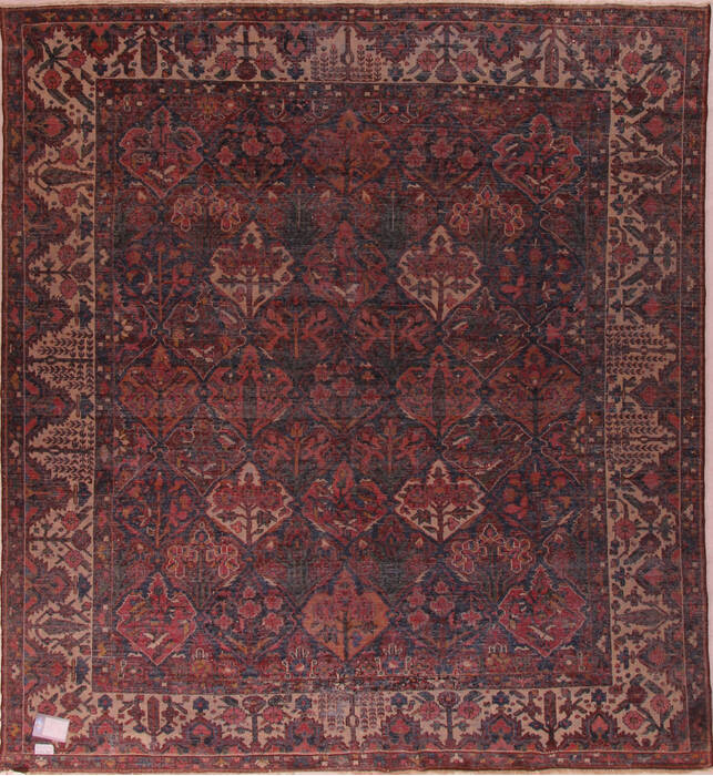 Bakhtiar Brown Hand Knotted 106 X 116  Area Rug 400-17321 Image 0