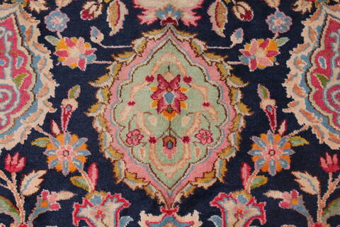 Kerman Blue Hand Knotted 121 X 180  Area Rug 400-17322 Image 13
