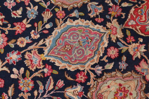 Kerman Blue Hand Knotted 121 X 180  Area Rug 400-17322 Image 16