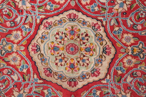 Kerman Blue Hand Knotted 121 X 180  Area Rug 400-17322 Image 17