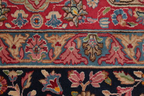 Kerman Blue Hand Knotted 121 X 180  Area Rug 400-17322 Image 18