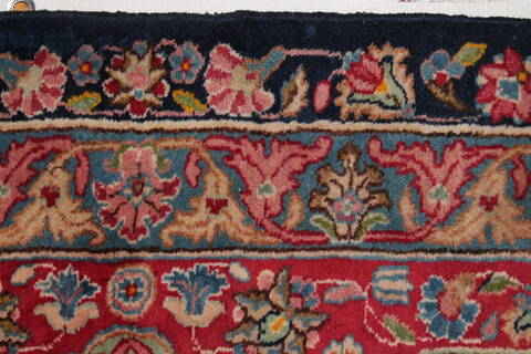Kerman Blue Hand Knotted 121 X 180  Area Rug 400-17322 Image 19