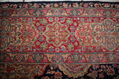 Kerman Blue Hand Knotted 121 X 180  Area Rug 400-17322 Image 20