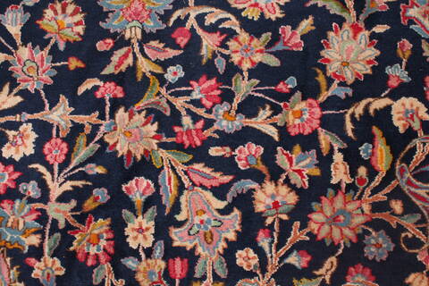 Kerman Blue Hand Knotted 121 X 180  Area Rug 400-17322 Image 21