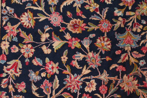 Kerman Blue Hand Knotted 121 X 180  Area Rug 400-17322 Image 22