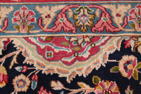 Kerman Blue Hand Knotted 121 X 180  Area Rug 400-17322 Image 26
