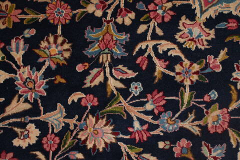 Kerman Blue Hand Knotted 121 X 180  Area Rug 400-17322 Image 27