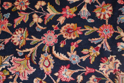 Kerman Blue Hand Knotted 121 X 180  Area Rug 400-17322 Image 28