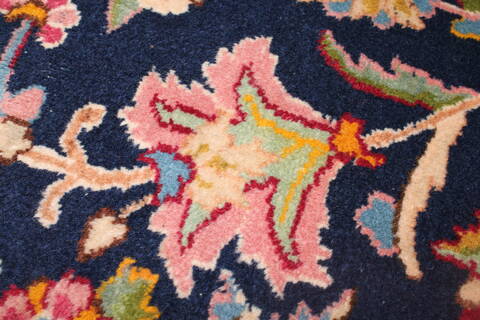 Kerman Blue Hand Knotted 121 X 180  Area Rug 400-17322 Image 34
