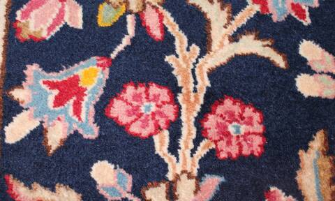 Kerman Blue Hand Knotted 121 X 180  Area Rug 400-17322 Image 35