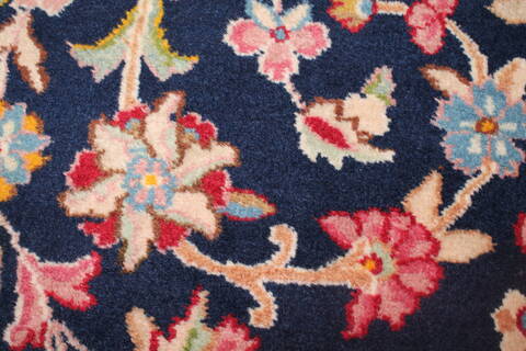 Kerman Blue Hand Knotted 121 X 180  Area Rug 400-17322 Image 36