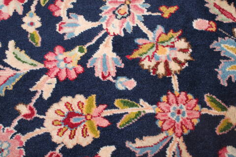 Kerman Blue Hand Knotted 121 X 180  Area Rug 400-17322 Image 39