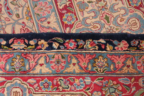 Kerman Blue Hand Knotted 121 X 180  Area Rug 400-17322 Image 6