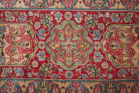 Kerman Blue Hand Knotted 121 X 180  Area Rug 400-17322 Image 9