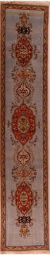 Persian Tabriz Blue Runner 16 to 20 ft Wool Carpet 17325