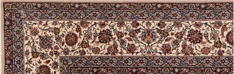 Isfahan White Hand Knotted 911 X 145  Area Rug 400-17352 Image 20
