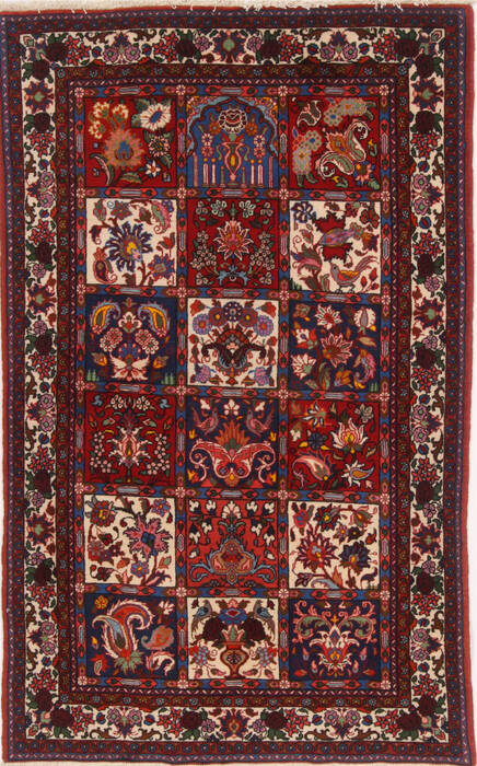 Bakhtiar Multicolor Hand Knotted 42 X 69  Area Rug 251-17364 Image 0