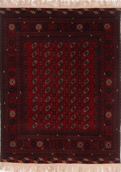 Turkman Red Hand Knotted 410 X 65  Area Rug 250-17387 Image 0