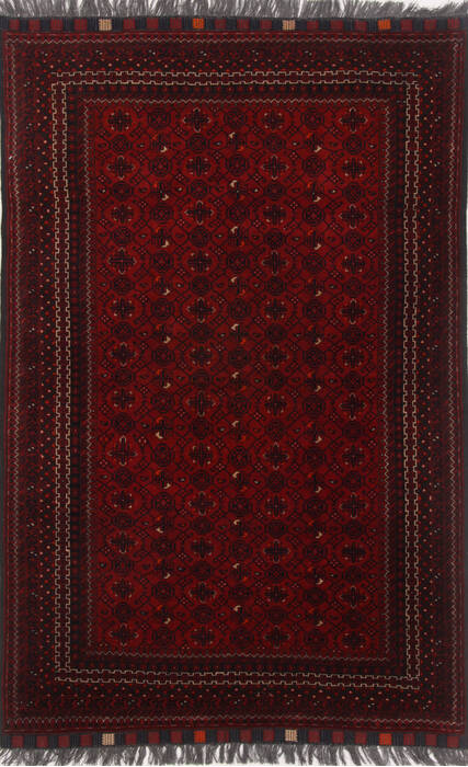 Khan Mohammadi Red Hand Knotted 43 X 66  Area Rug 250-17395 Image 0