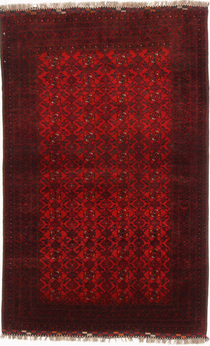 Turkman Red Hand Knotted 39 X 511  Area Rug 250-17396 Image 0
