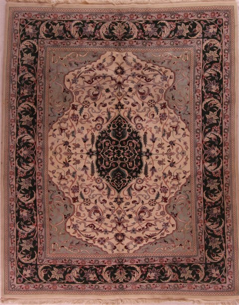 Pishavar White Hand Knotted 80 X 910  Area Rug 400-17408 Image 0