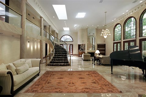 Modern Beige Machine Made 59 X 89  Area Rug 400-17415 Image 1