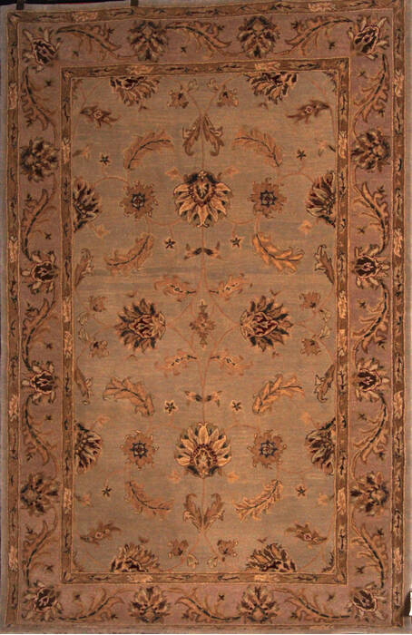 Modern Beige Machine Made 59 X 89  Area Rug 400-17415 Image 0