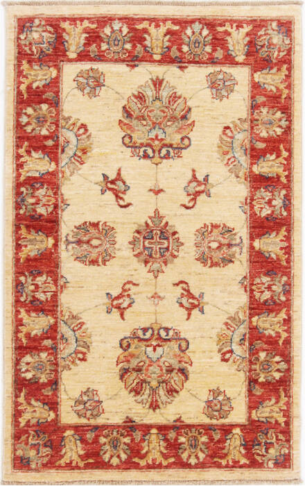 Ziegler Yellow Hand Knotted 28 X 43  Area Rug 250-17623 Image 0