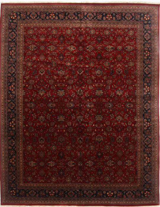 Kashmar Red Hand Knotted 117 X 152  Area Rug 250-17680 Image 0