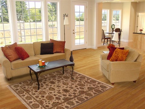 Agra Beige Hand Knotted 52 X 70  Area Rug 250-17726 Image 5