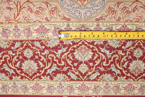 Qum Yellow Hand Knotted 35 X 53  Area Rug 400-17794 Image 8