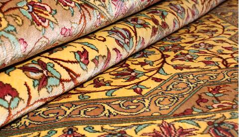 Qum Yellow Hand Knotted 35 X 53  Area Rug 400-17794 Image 10