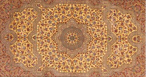 Qum Yellow Hand Knotted 35 X 53  Area Rug 400-17794 Image 13