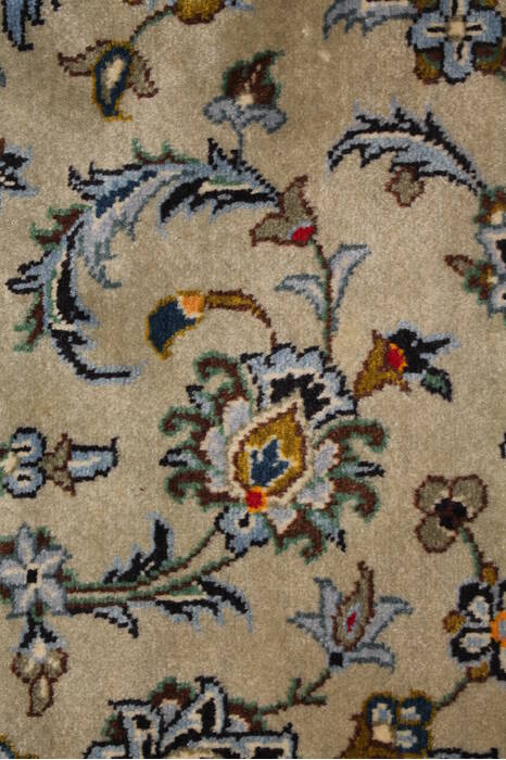 Kashan Beige Hand Knotted 911 X 134  Area Rug 400-18086 Image 14