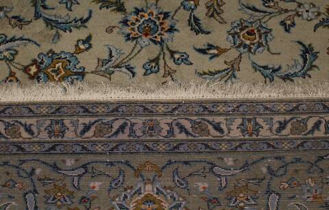 Kashan Beige Hand Knotted 911 X 134  Area Rug 400-18086 Image 21