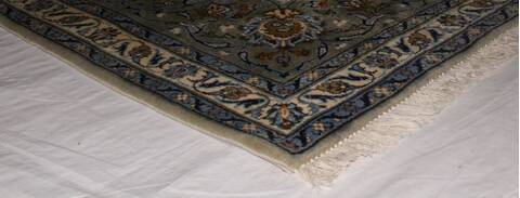 Kashan Beige Hand Knotted 911 X 134  Area Rug 400-18086 Image 9
