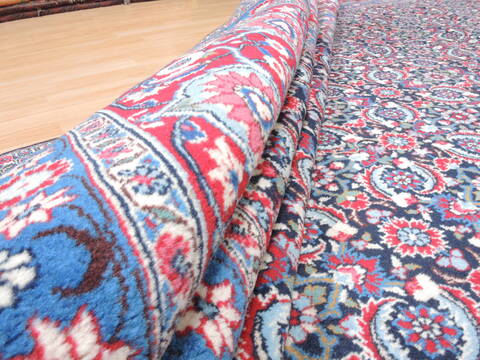 Mood Blue Hand Knotted 78 X 118  Area Rug 100-18932 Image 10