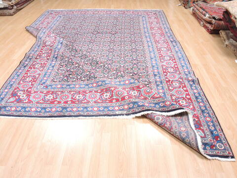 Mood Blue Hand Knotted 78 X 118  Area Rug 100-18932 Image 12