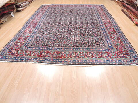 Mood Blue Hand Knotted 78 X 118  Area Rug 100-18932 Image 2